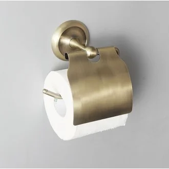 Поставка за тоалетна хартия Retro Bronze с капак Поставка за тоалетна хартия Retro Bronze с капак
