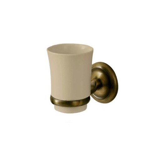Поставка и чаша за баня Retro Bronze месинг/керамика (Поставка и чаша за баня, цвят Бронз) на цени от 29.99 лв. само в dklux.com