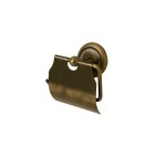 Поставка за тоалетна хартия Retro Bronze с капак