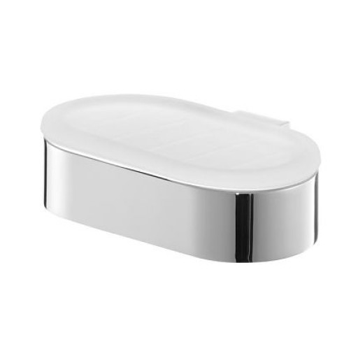 Сапунерка за баня Futura Хром с матирано стъкло (Поставка за сапун за стена Futura Хром) на цени от 41.99 лв. само в dklux.com