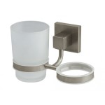 Двойна поставка с чаши за баня Quadro Nord инокс