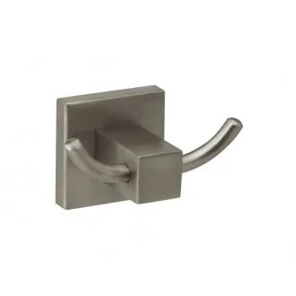 Матирана закачалка за кърпи кука Quadro Nord двойна инокс