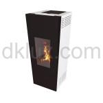 Дизайнерска пелетна камина CALUX FORMA EASY БЯЛА