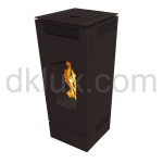 Дизайнерска пелетна камина CALUX FORMA ЧЕРНА