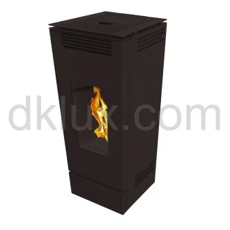 Дизайнерска пелетна камина CALUX FORMA ЧЕРНА