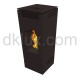 Дизайнерска пелетна камина CALUX FORMA ЧЕРНА (Дизайнерска камина на пелети FORMA от ALFA PLAM) на цени от 2,249.99 лв. само в dklux.com