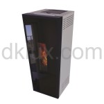 Дизайнерска пелетна камина CALUX FORMA GLASS СРЕБРИСТА