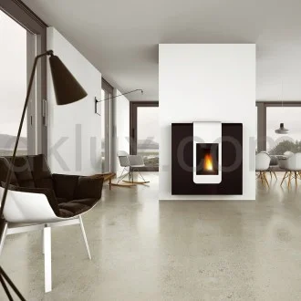 Дизайнерска пелетна камина XILA AIR суха ЧЕРВЕНА