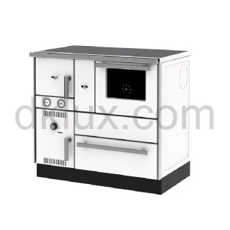 Готварска печка с водна риза ALFA TERM 27 БЯЛА