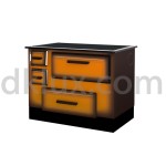 Готварска печка ALFA 55 DELUX с фурна и котлони