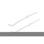 Комплект стенни конзоли за алуминиев радиатор 220мм БЕЛИ