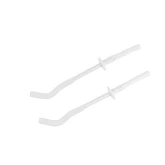 Комплект стенни конзоли за алуминиев радиатор 170мм БЕЛИ