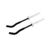 Комплект стенни конзоли за алуминиев радиатор 170мм ЧЕРНИ