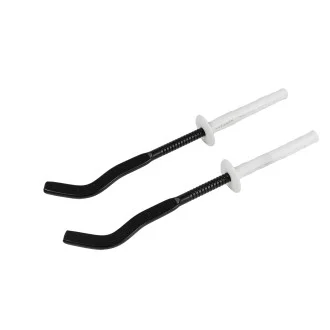 Комплект стенни конзоли за алуминиев радиатор 170мм ЧЕРНИ