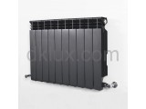 Алуминиев радиатор HELYOS H350 ЧЕРЕН МАТ
