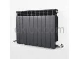 Алуминиев радиатор HELYOS H350 ЧЕРЕН МАТ
