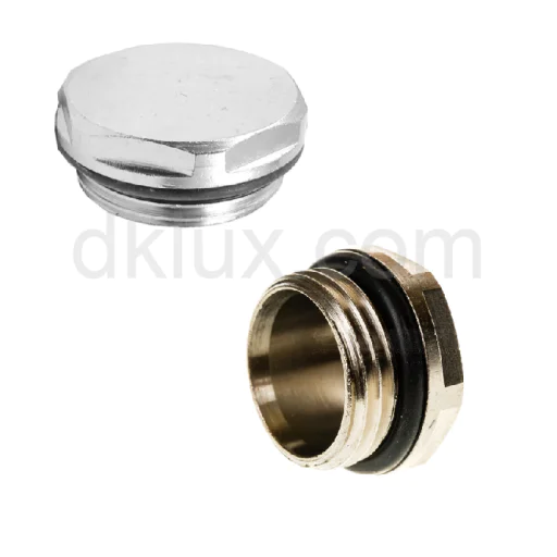 Тапа 1/2" с уплътнение за радиатори, лири за баня (Тапа 1/2" с О-пръстен, месинг,ова) на цени от 1.09 лв. само в dklux.com