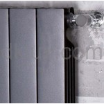 Дизайнерски Алуминиев Радиатор PLUS EVO H350 ЧЕРЕН МАТ