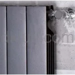 Дизайнерски Алуминиев Радиатор PLUS EVO H350 ЧЕРЕН МАТ