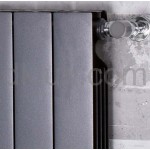 Дизайнерски Алуминиев Радиатор PLUS EVO H800 ЧЕРЕН МАТ