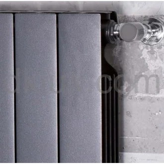 Дизайнерски Алуминиев Радиатор PLUS EVO H600 ЧЕРЕН МАТ