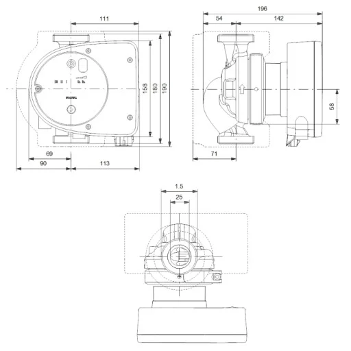 Циркулационна помпа MAGNA 1 25-100