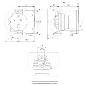 Циркулационна помпа GRUNDFOS MAGNA 1 25-120 Циркулационна помпа GRUNDFOS MAGNA 1 25-120