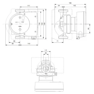 Циркулационна помпа GRUNDFOS MAGNA 1 25-120