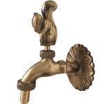 Декоративна канелка месинг с ръкохватка Катеричка