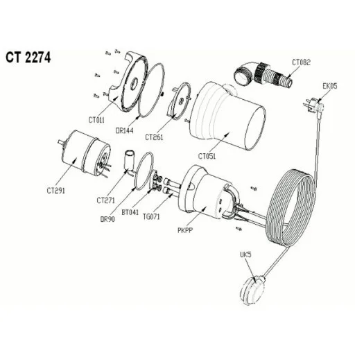 Дренажна помпа ELPUMPS CT2274 (Дренажна помпа за отводняване CT2274) на цени от 129.99 лв. само в dklux.com