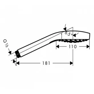 Луксозен ръчен душ Hansgrohe Croma Select SVario 110