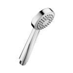 Кръгла душ слушалка ROCA Stella 80, силиконови дюзи