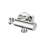 Коляно за душ със стойка и кран Minimal кръгло