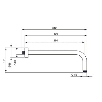 Idealrain Classic рамо за душ пита Idealrain Classic рамо за душ пита