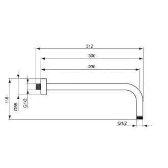 Idealrain Classic рамо за душ пита
