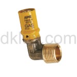 Прес коляно Ф16х1/2"М за многослойна тръба за газ