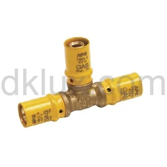 Прес тройник Ф16 за многослойна тръба за газ Прес тройник Ф16 за многослойна тръба за газ