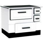 Готварска печка ALFA 55 БЯЛА с фурна и котлони