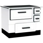 Готварска печка ALFA 55 БЯЛА с фурна и котлони