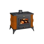 Печка на дърва PRITY K1 RK с керамика 9kW КАФЯВА