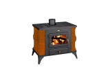 Печка на дърва PRITY K1 RK с керамика 9kW КАФЯВА