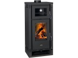 Стояща камина на дърва с фурна за готвене PRITY K2 GT F 8,1kW ЧЕРНА