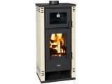 Стояща камина на дърва с фурна за готвене PRITY K2 GT F 8,1kW БЕЖОВА