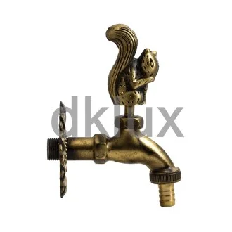 Декоративна канелка месинг с ръкохватка Катеричка Декоративна канелка месинг с ръкохватка Катеричка