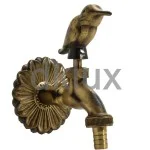 Декоративна канелка месинг с ръкохватка Птичка