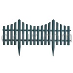 Градинска оградка зелена 32х60см пластмасова