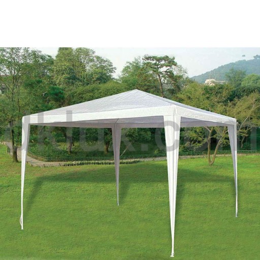 Непромокаема градинска шатра бяла 3*3*2,5м UV защита (Градинска шатра 3х3, бяла, Uv защита) на цени от 61.47 лв. само в dklux.com