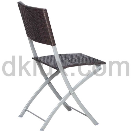Сгъваем градински стол 53*47*82 до 130кг ратанов (Сгъваем градински стол 53x47x82см.с метална рамка) на цени от 50.83 лв. само в dklux.com