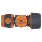 Съединител БЪРЗА ВРЪЗКА за маркуч 1/2" с кранче