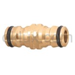 Конектор ДВОЕН за бързи връзки 1/2" и 3/4" МЕСИНГ